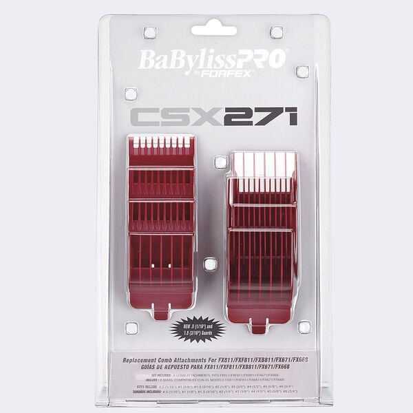 COMB 8 PC SET (RED) - Modern Barber Supply