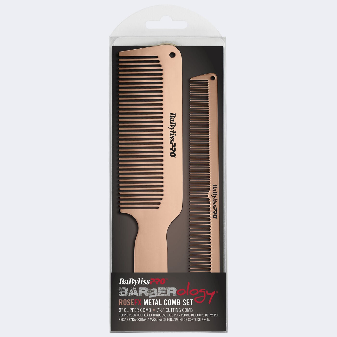 BABYLISSPRO® ROSEFX METAL COMB 2-PACK - Modern Barber Supply
