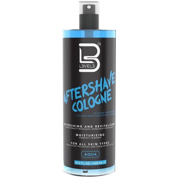 L3VEL3 AFTERSHAVE COLOGNE VIBRANT 13.5 OZ AQUA - Modern Barber Supply