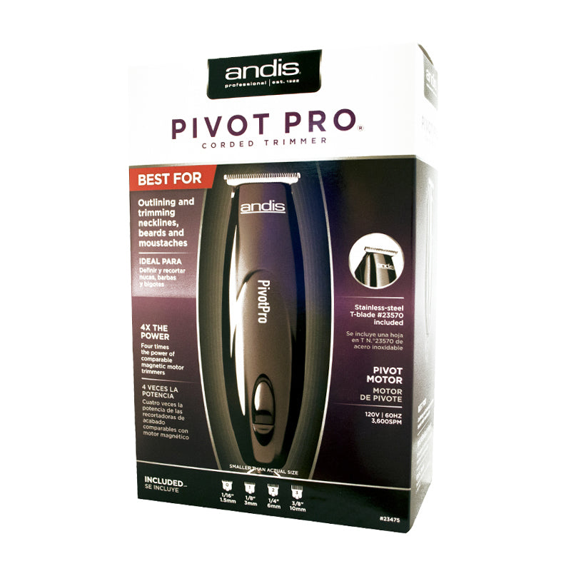 Andis Pivot Pro Professional T-Blade Barber Trimmer
