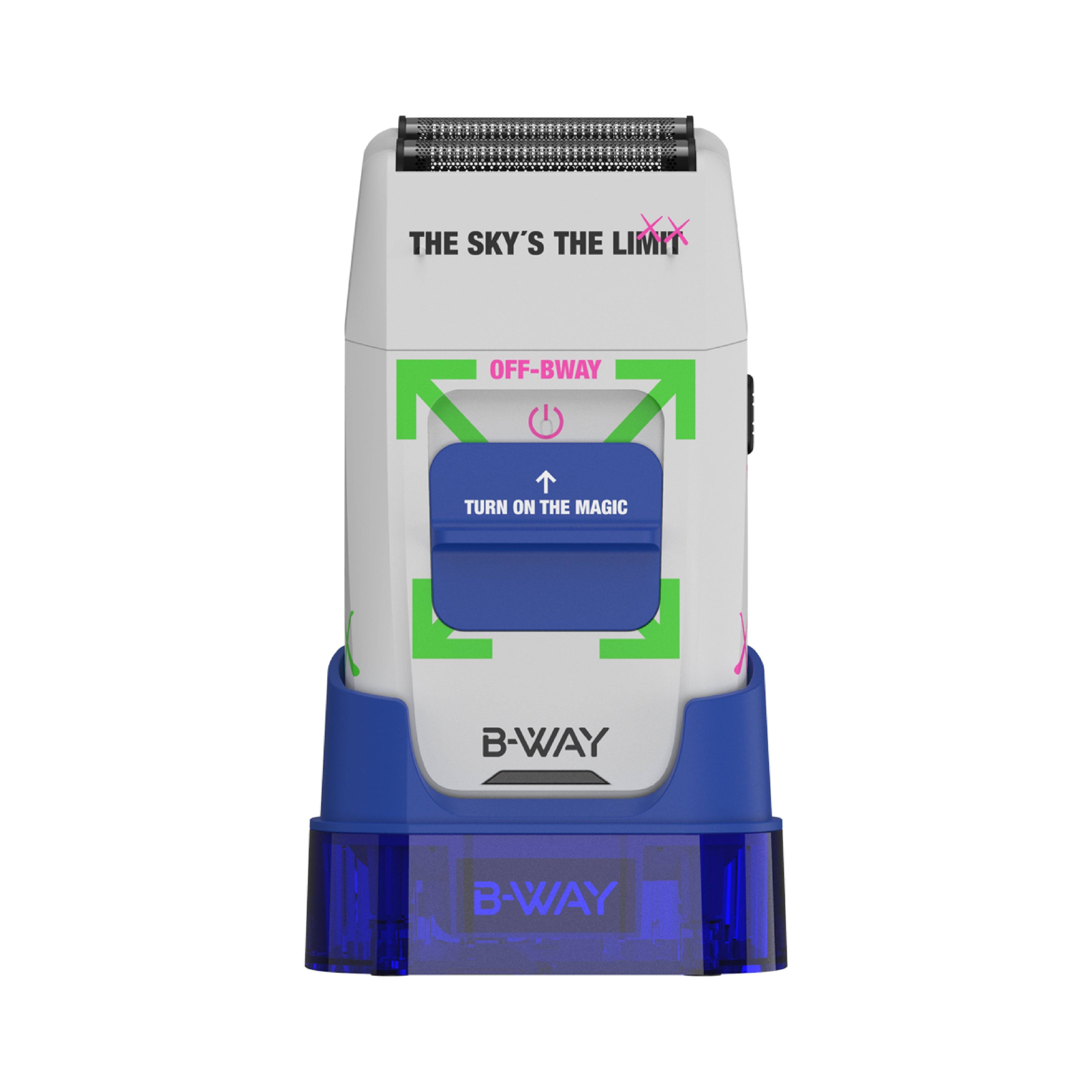 B-Way NEW Five Shorty Clipper, T-Pro Trimmer & OFF Shaver – Professional 3-in-1 Barber Set with Free Barber Cape