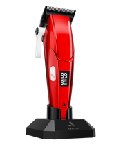 Andis Talon Cordless Clipper Red in charging stand - Modern Barber Supply
