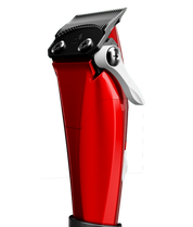Andis Talon Cordless Clipper Red back view with taper lever - Modern Barber Supply