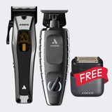 Andis Recon Clipper & GTX-EXO II Trimmer Combo + Free Cocco Shaver