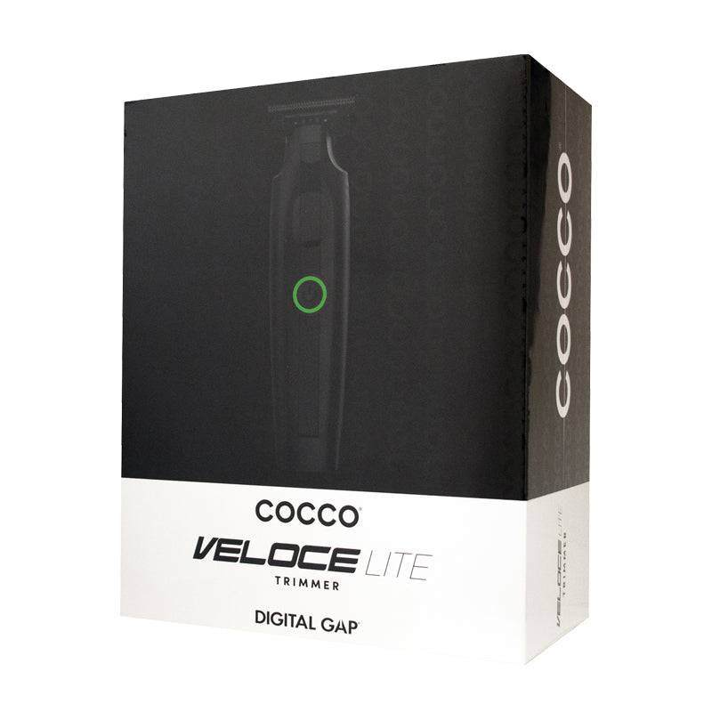 Cocco Veloce Lite Trimmer Black/Black Stripe cordless detail trimmer with a matte all-black body and tonal black stripe.