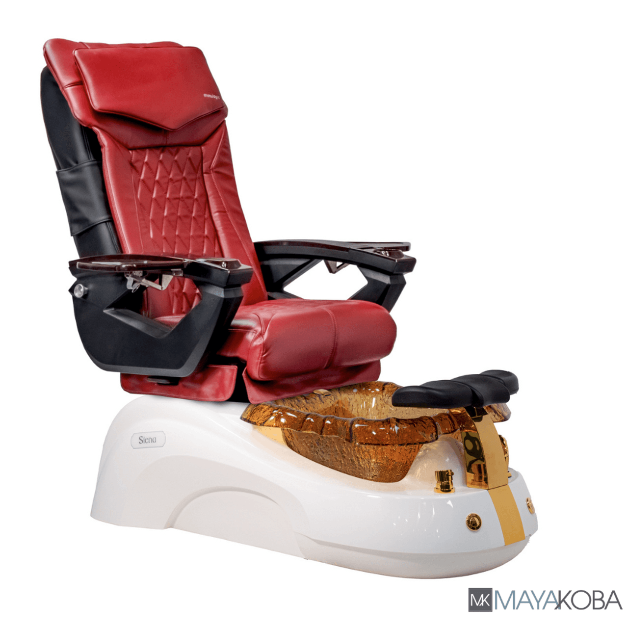 Siena Pedicure Spa LX chair black base colorway