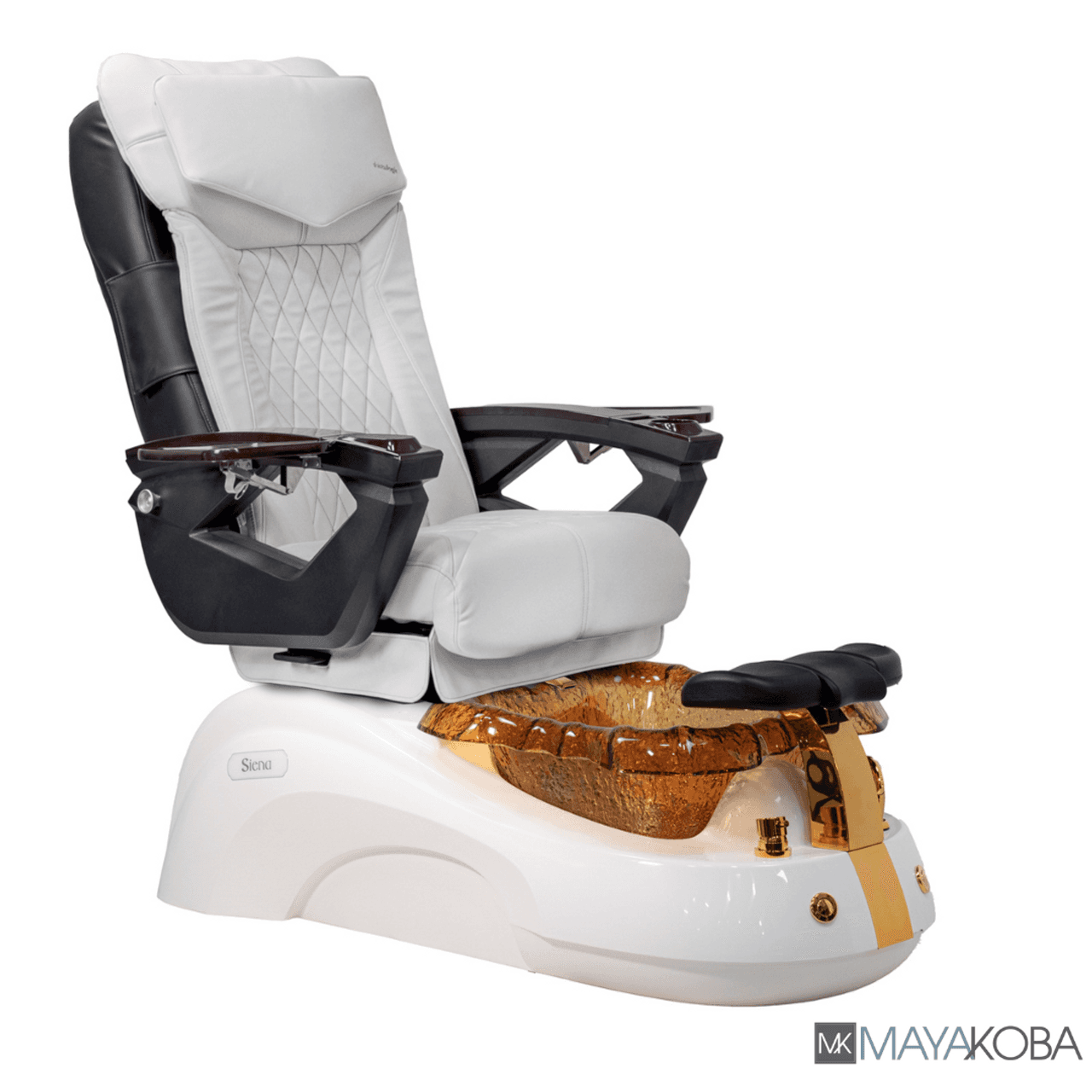 Siena Pedicure Spa pull-out sprayer and tub detail