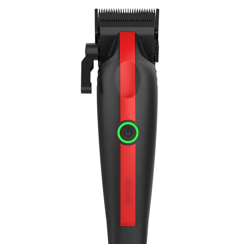 COCCO_VELOCE_LITE_CLIPPER_BLACK_RED_STRIPE_-_modern_barber.webp