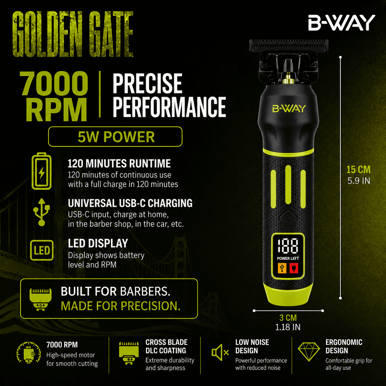B-Way Trimmer Golden Gate