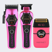 StyleCraft Instinct Metal Clipper, Trimmer & Pink Shaver Combo - Modern Barber Supply
