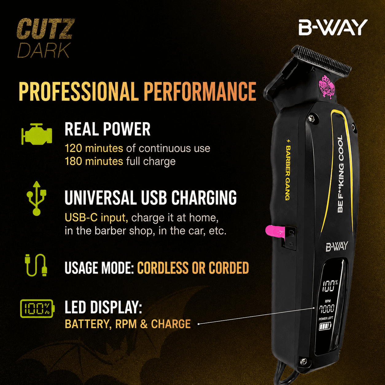 B-Way Trimmer Cutz DARK