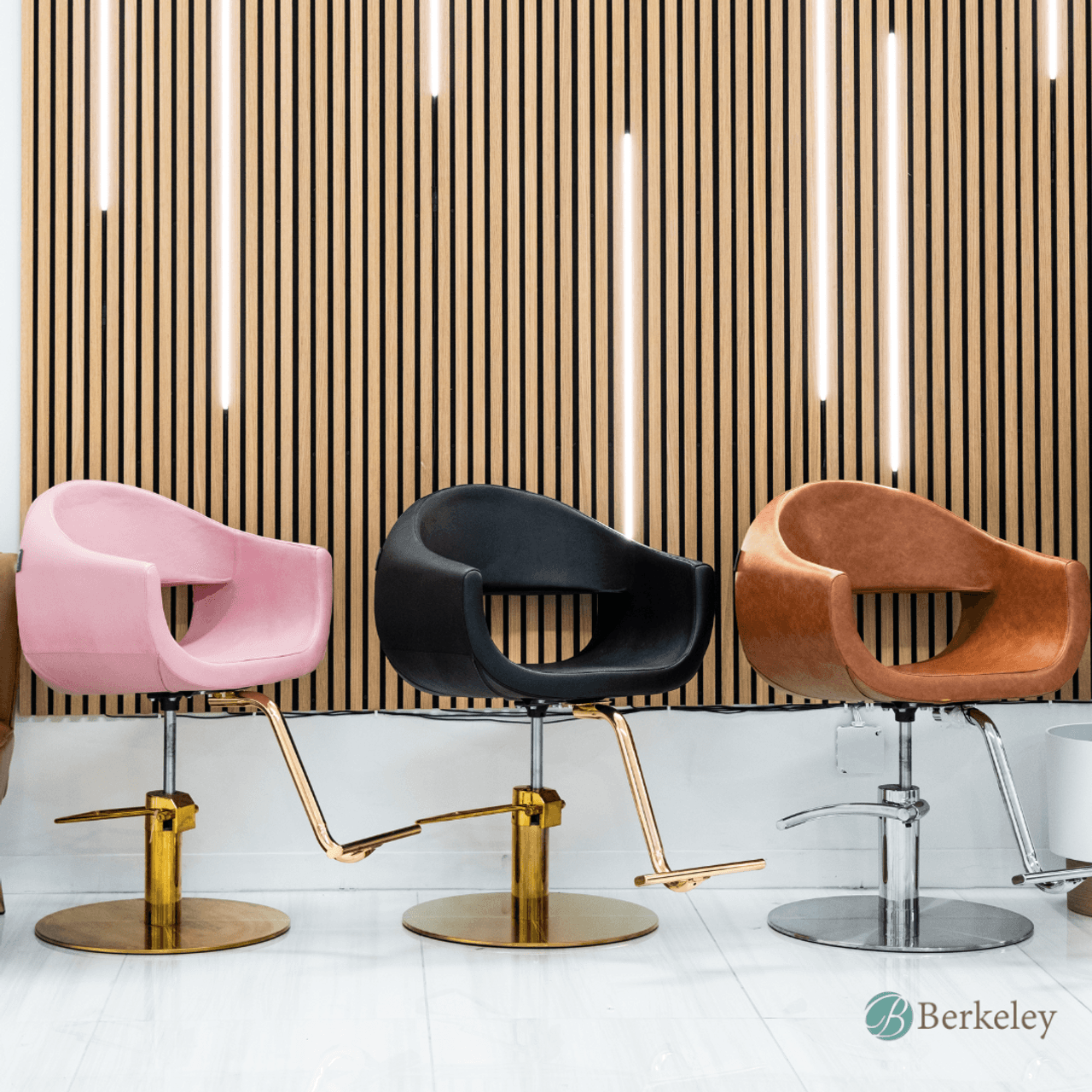 MILLA Styling Chair with A58 Chrome Base by Berkeley