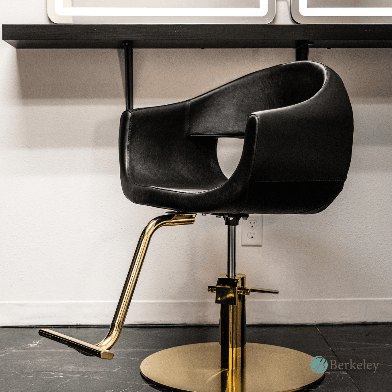 MILLA Styling Chair with A59 Gold Base by Berkeley