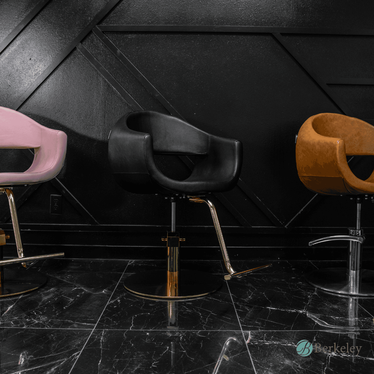MILLA Styling Chair with A59 Gold Base by Berkeley