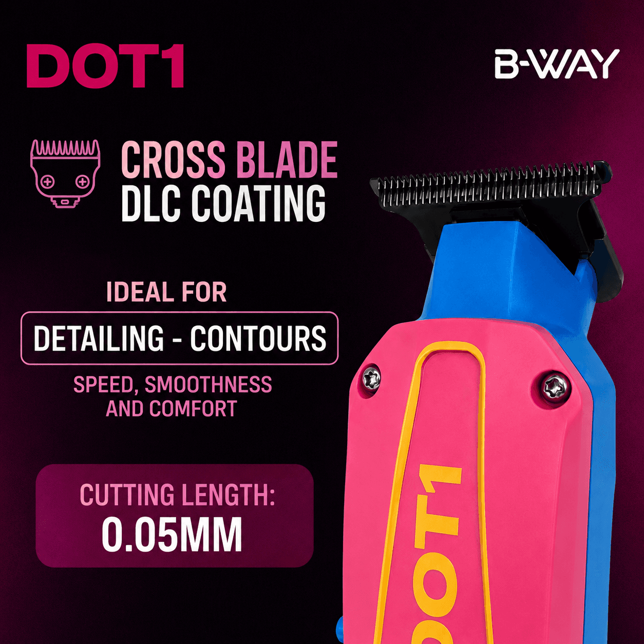 B-Way Trimmer Dot1 Pink