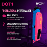 B-Way Trimmer Dot1 Pink