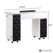 DREXEL Tufted Single Manicure Table