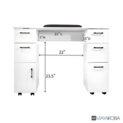 DREXEL Tufted Single Manicure Table