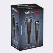 BaBylissPRO LithiumFX+ Black Clipper & Trimmer Combo (FX73DUOCTMB) - Modern Barber Supply