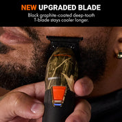 BaBylissPRO COREFX Camo Trimmer angle view - Modern Barber Supply