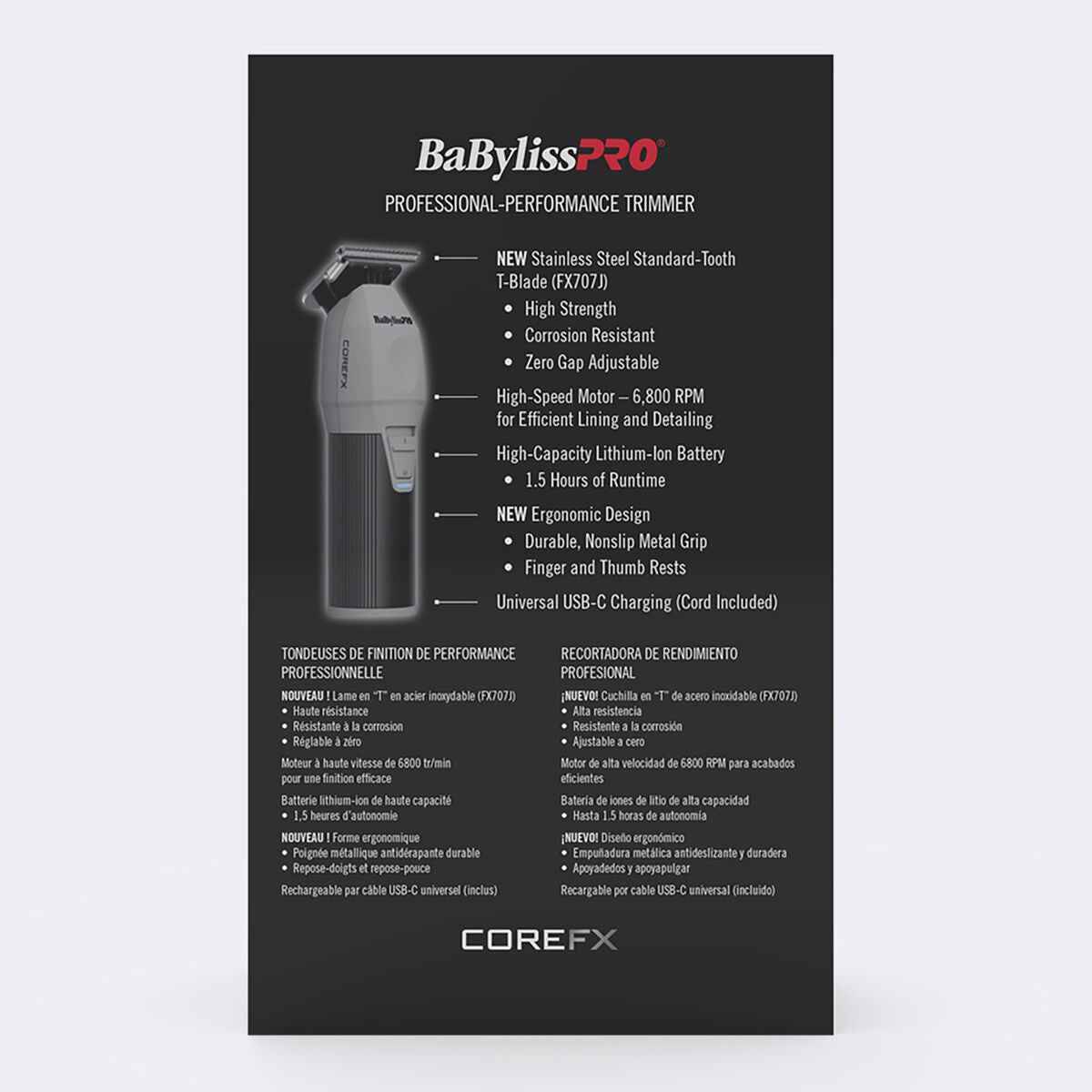 BaBylissPRO COREFX Trimmer (FX76) - Modern Barber Supply