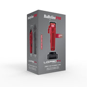 BaBylissPRO LO-PROFX Compact Clipper Red with stand - Modern Barber Supply