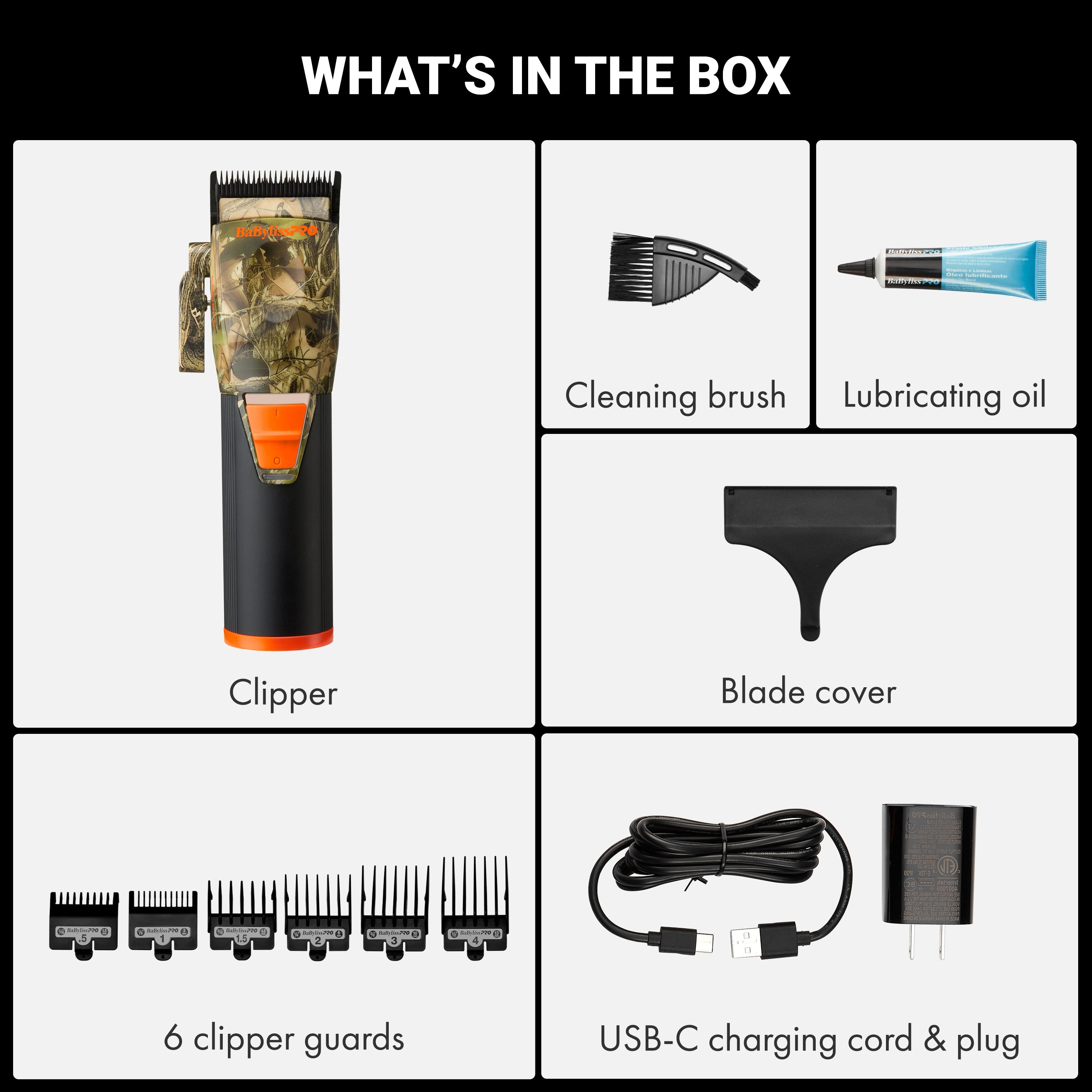 BaBylissPRO COREFX Camo Clipper detail view - Modern Barber Supply