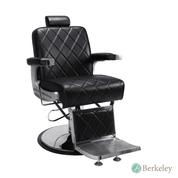KING Barber Chair by Berkeley with diamond stitching and chrome accents