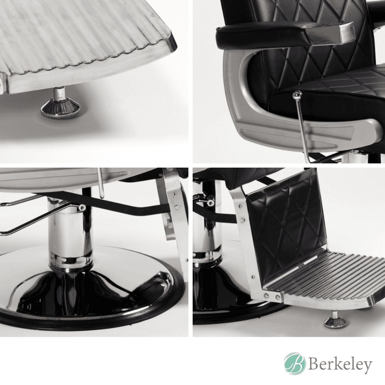 KING Barber Chair red and chrome colorway