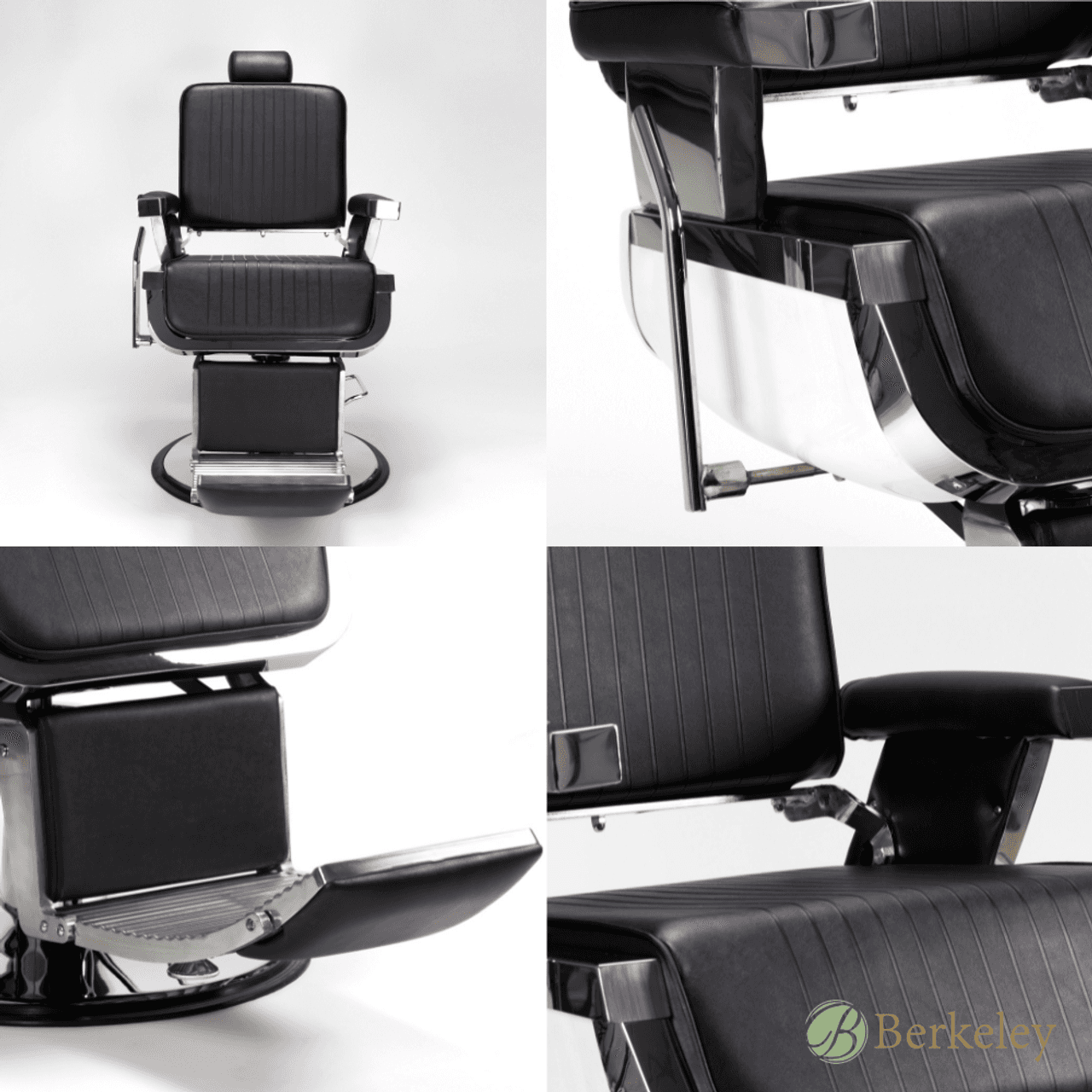 JAXSON Barber Chair upholstery and stitching detail