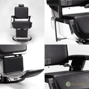 JAXSON Barber Chair upholstery and stitching detail