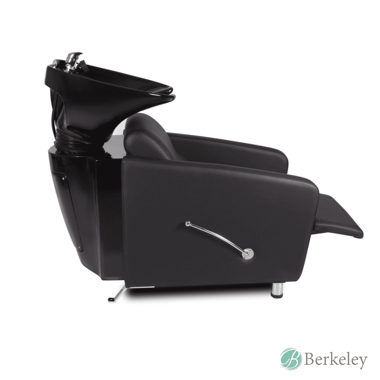 KLYNE Shampoo Unit black colorway with tilting shampoo bowl