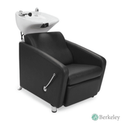 KLYNE Shampoo Backwash Unit by Berkeley with tilting bowl and cushioned chair