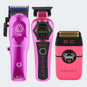 StyleCraft Rebel 2.0 Clipper/Instinct Metal Trimmer/Pink Shaver Combo - Modern Barber Supply