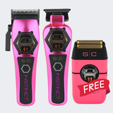 StyleCraft Instinct Metal Clipper, Trimmer & Pink Shaver Combo