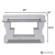 SONOMA Nail Dryer Table brushed aluminum accent, alternate view