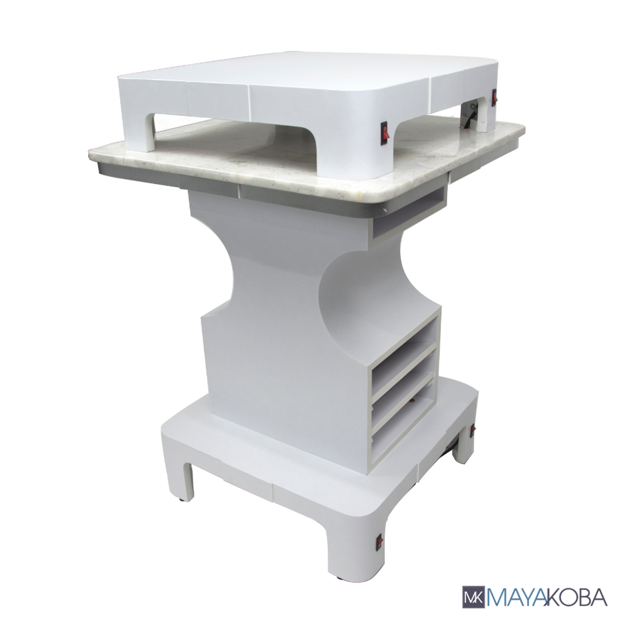Sonoma Square Nail Dryer Table compact four-seat drying station