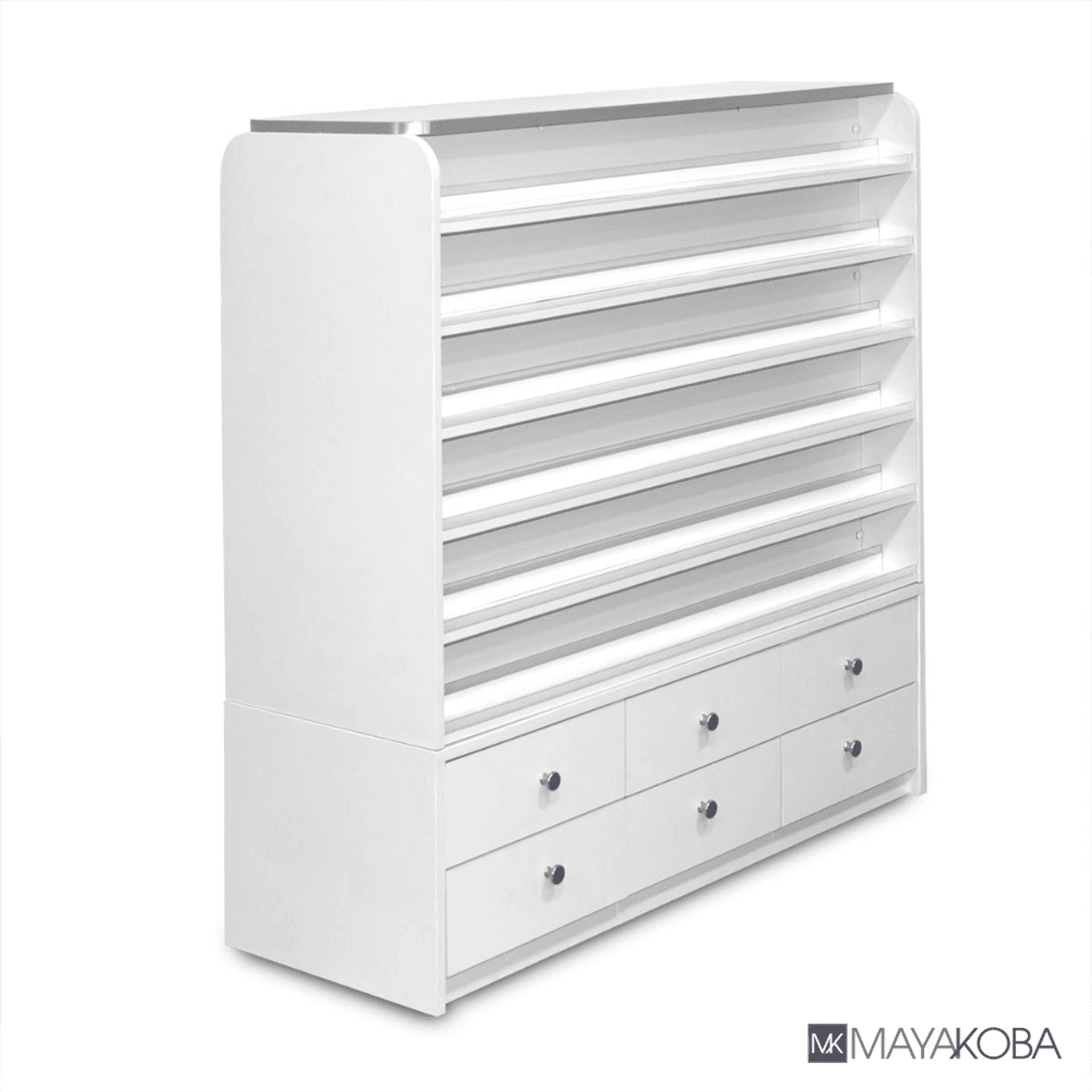 SONOMA Polish and Powder Rack with cabinets double-sided nail display