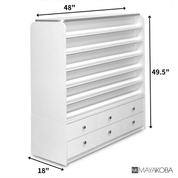 SONOMA Polish and Powder Rack with cabinets alternate view