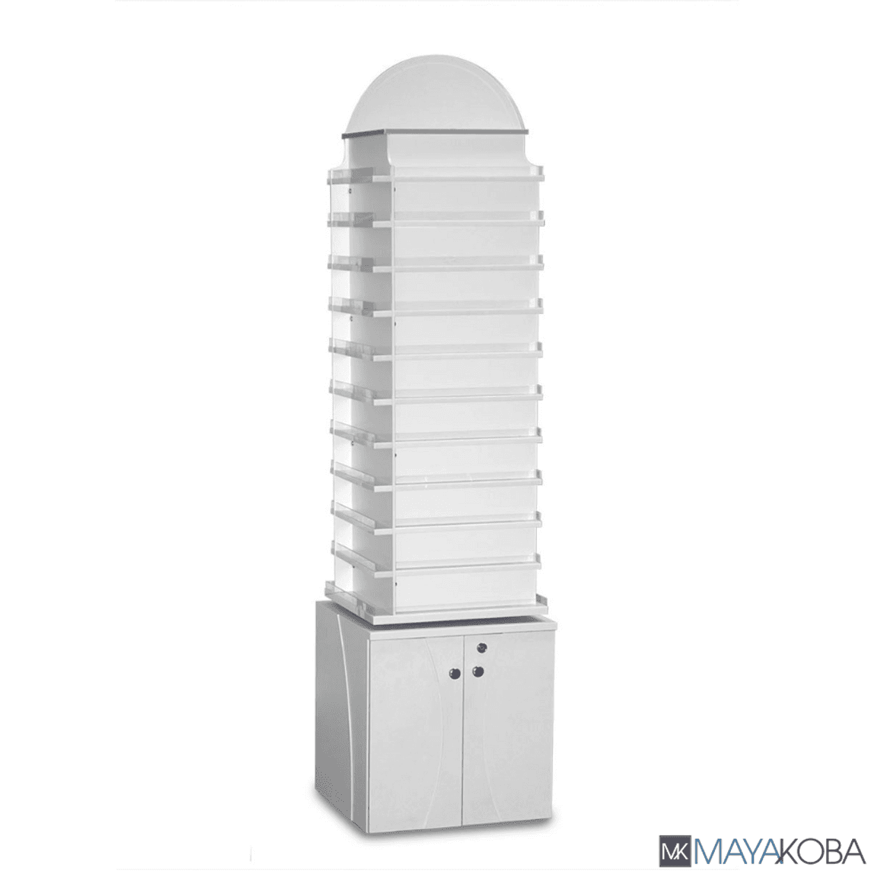 SONOMA Polish Center by Mayakoba rotating 475-bottle polish display tower