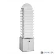 SONOMA Polish Center by Mayakoba rotating 475-bottle polish display tower