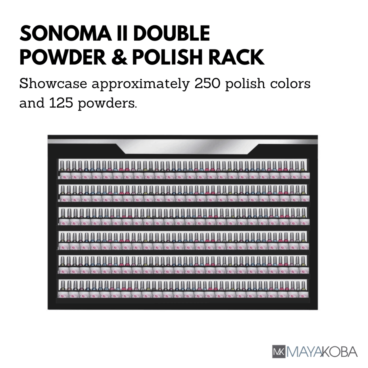 SONOMA II Double Polish Rack by Mayakoba