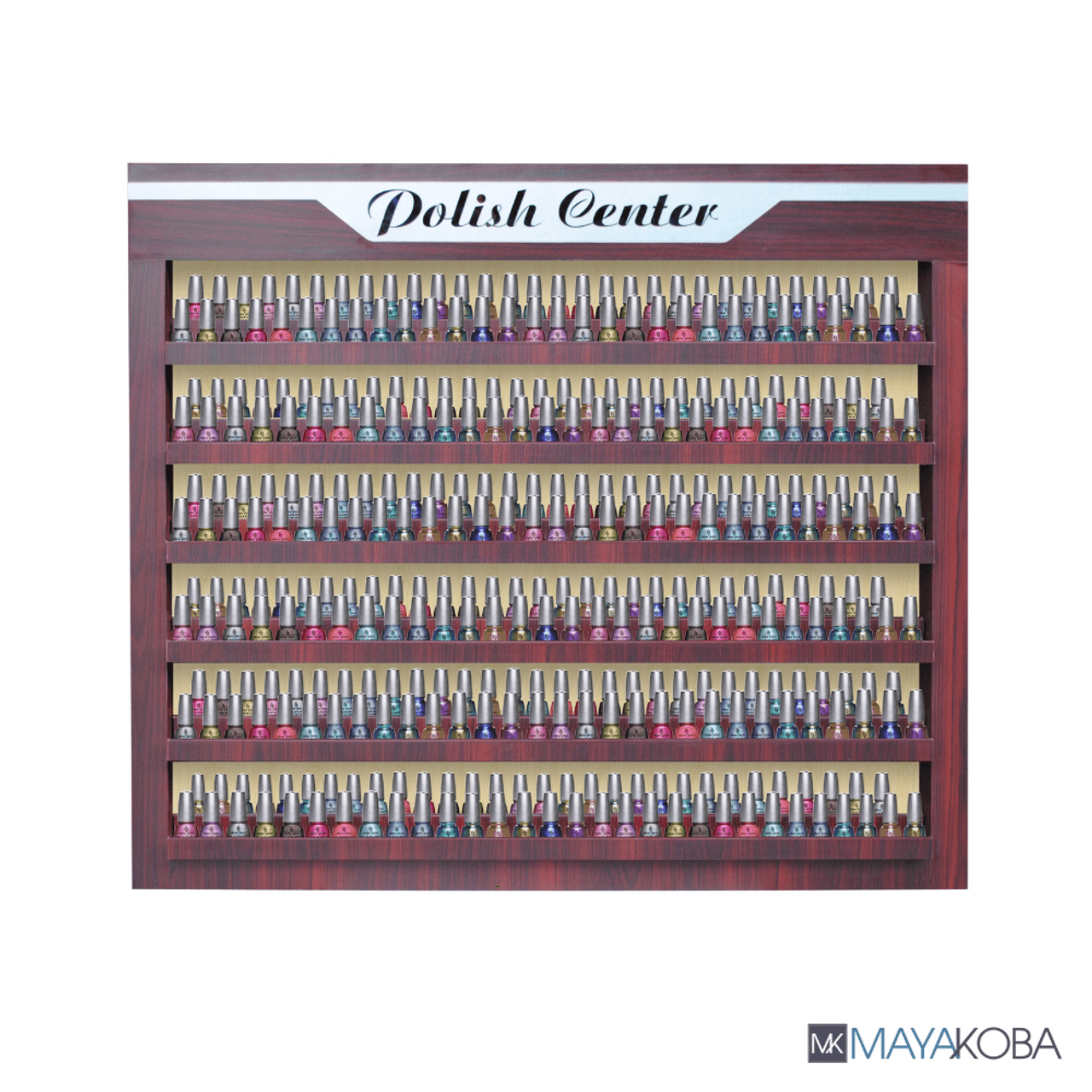 AVON I Nail Polish Rack with LED by Mayakoba wall-mounted 400-bottle display