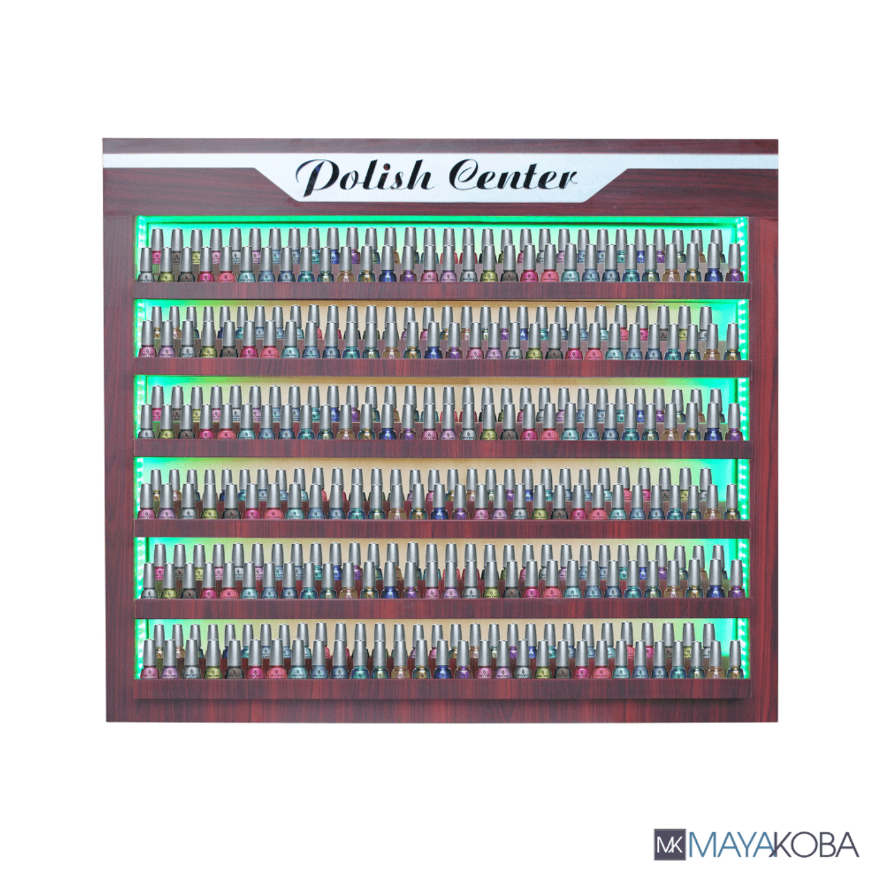 AVON I Nail Polish Rack LED lighting detail, alternate view