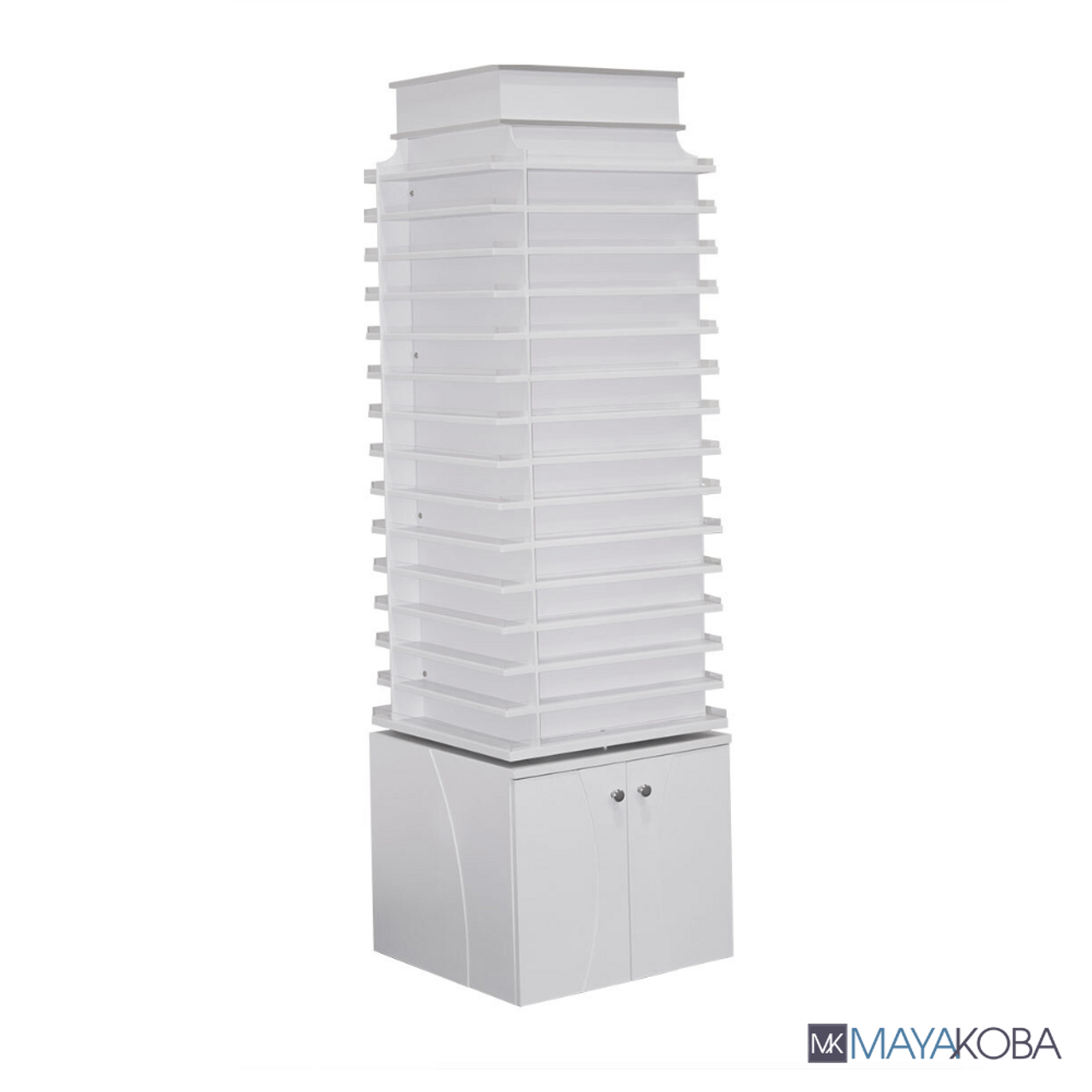 Sonoma Powder Center rotating 480-jar dipping powder display tower