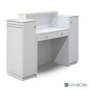 Sonoma Reception Desk side cabinets and drawer detail