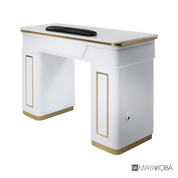 NAPA Manicure Table White/Gold by Mayakoba