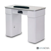Sonoma Manicure Table by Mayakoba with grey marble countertop