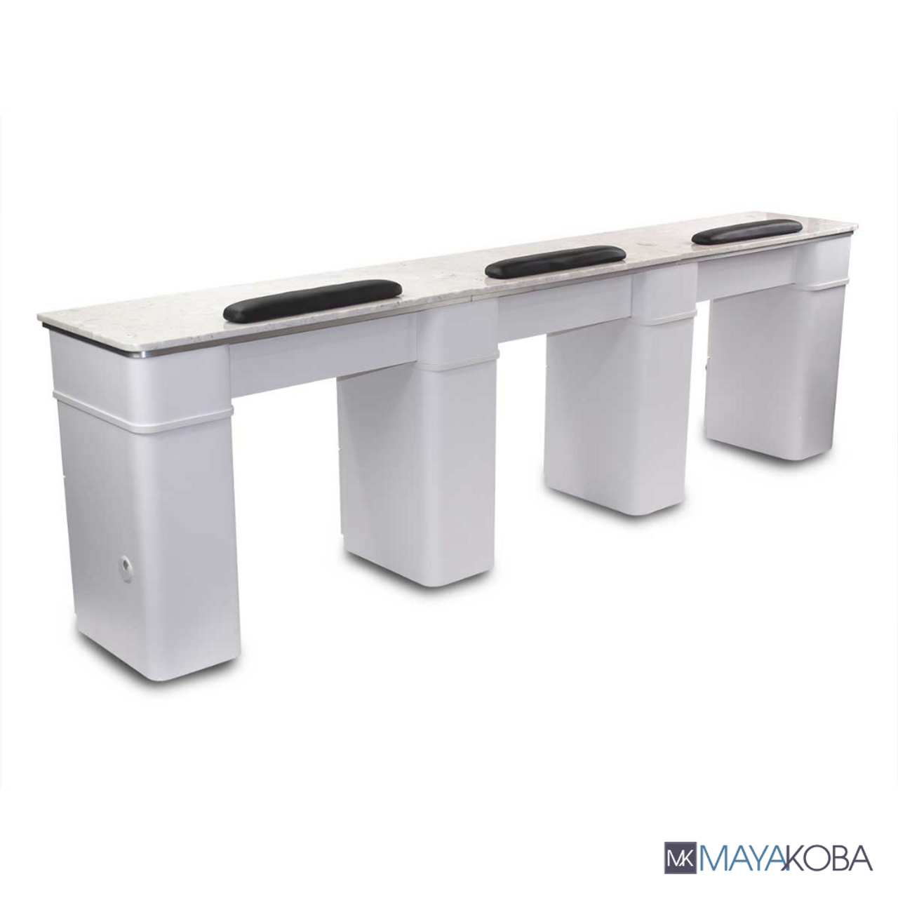 Sonoma Triple Manicure Table three-station marble nail table