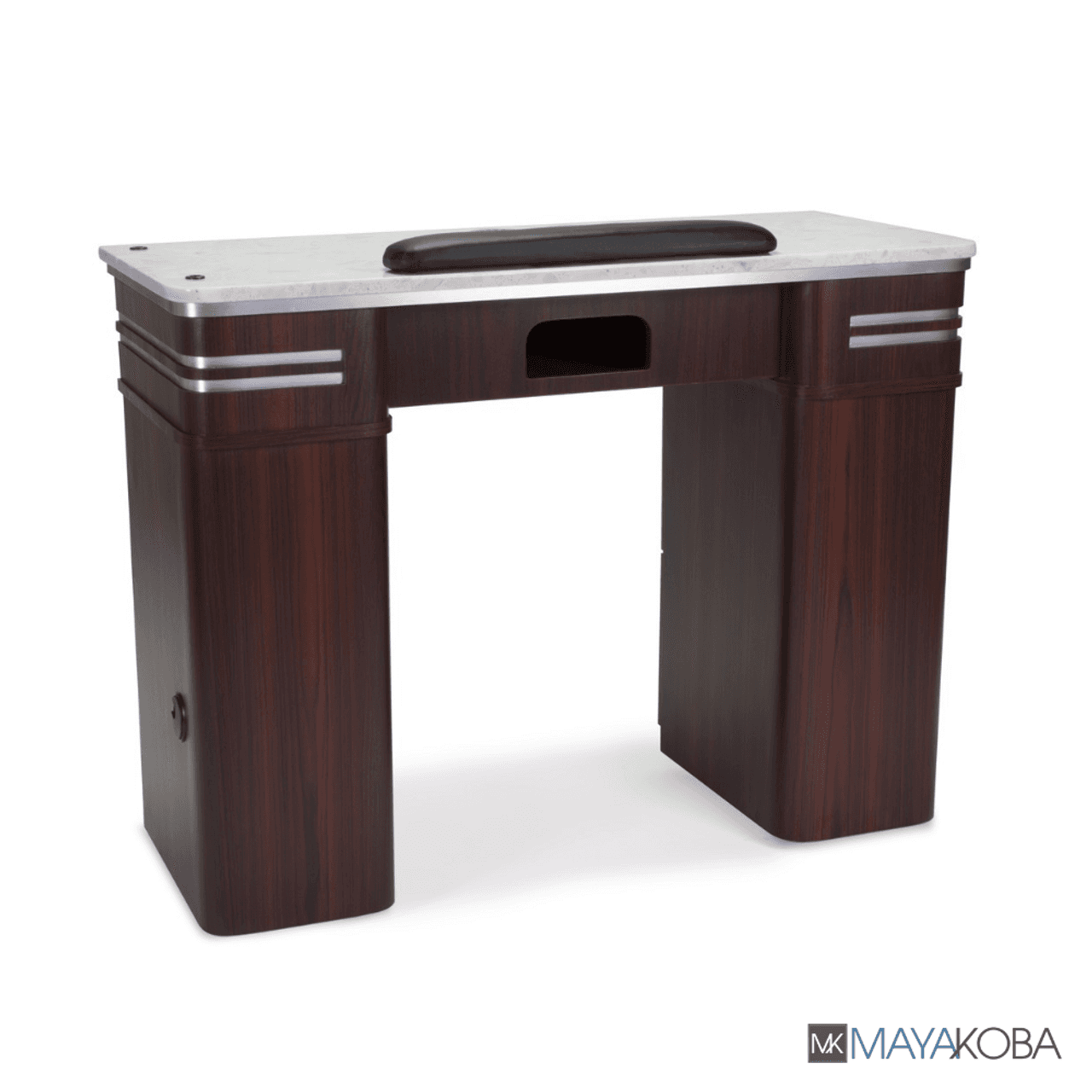 AVON I Manicure Table by Mayakoba with grey marble countertop